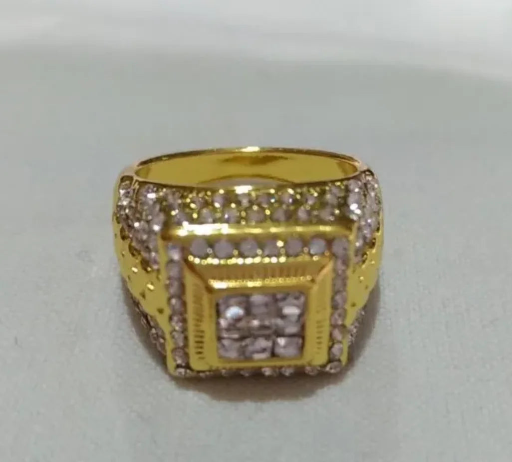 Zirconia Gold Plated Ring