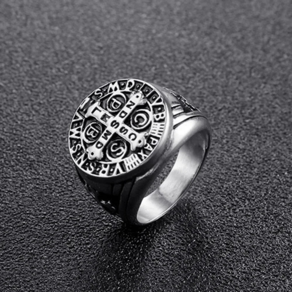 Vintage Catholic Cross Rings