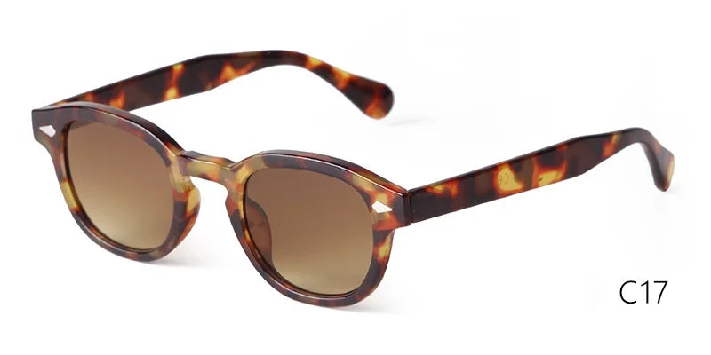 Vintage Fashion Shell Round Sunglasses