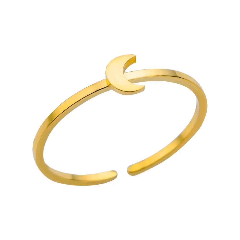 Shell Rings for Women Adjustable Gold Color