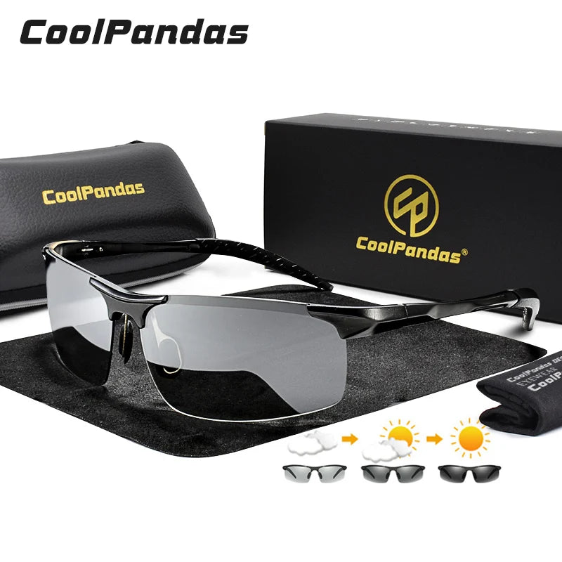COOLPANDAS Aluminum Photochromic Sunglasses