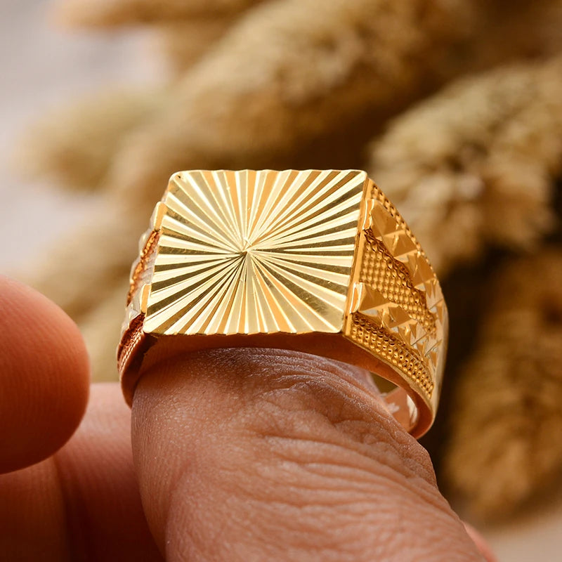 24k gold plating Dubai Middle Eastern Rings