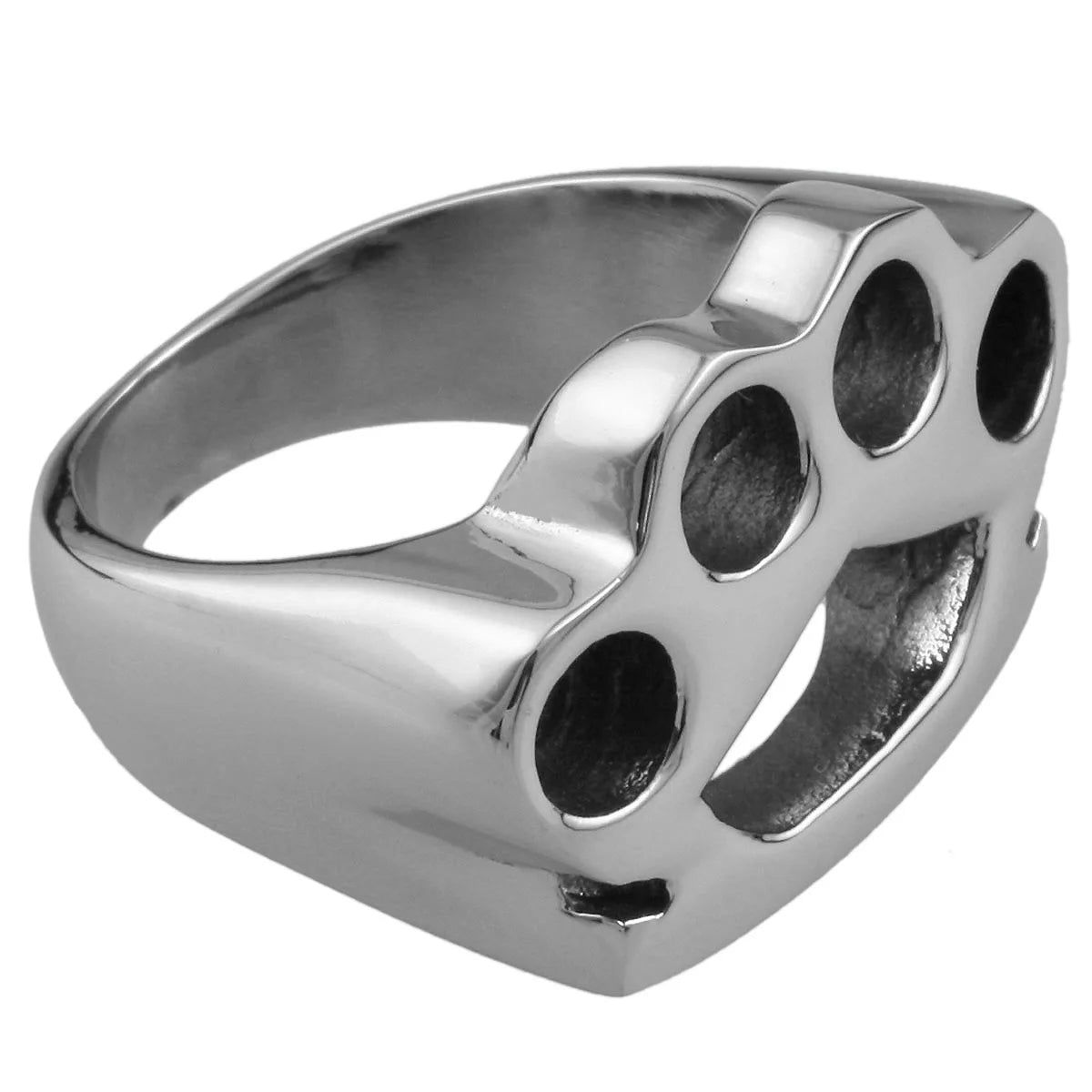 Stainless Steel Hollow Out Crown Pattern Ring