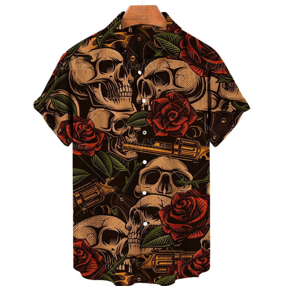 Skull 3D Printed Shirt Various Designs
