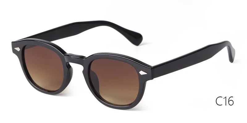 Vintage Fashion Shell Round Sunglasses