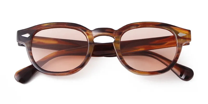 Vintage Fashion Shell Round Sunglasses