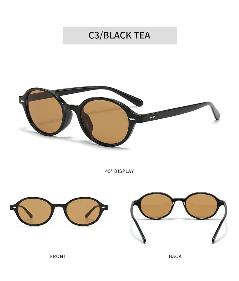 Retro Small Oval Sunglasses