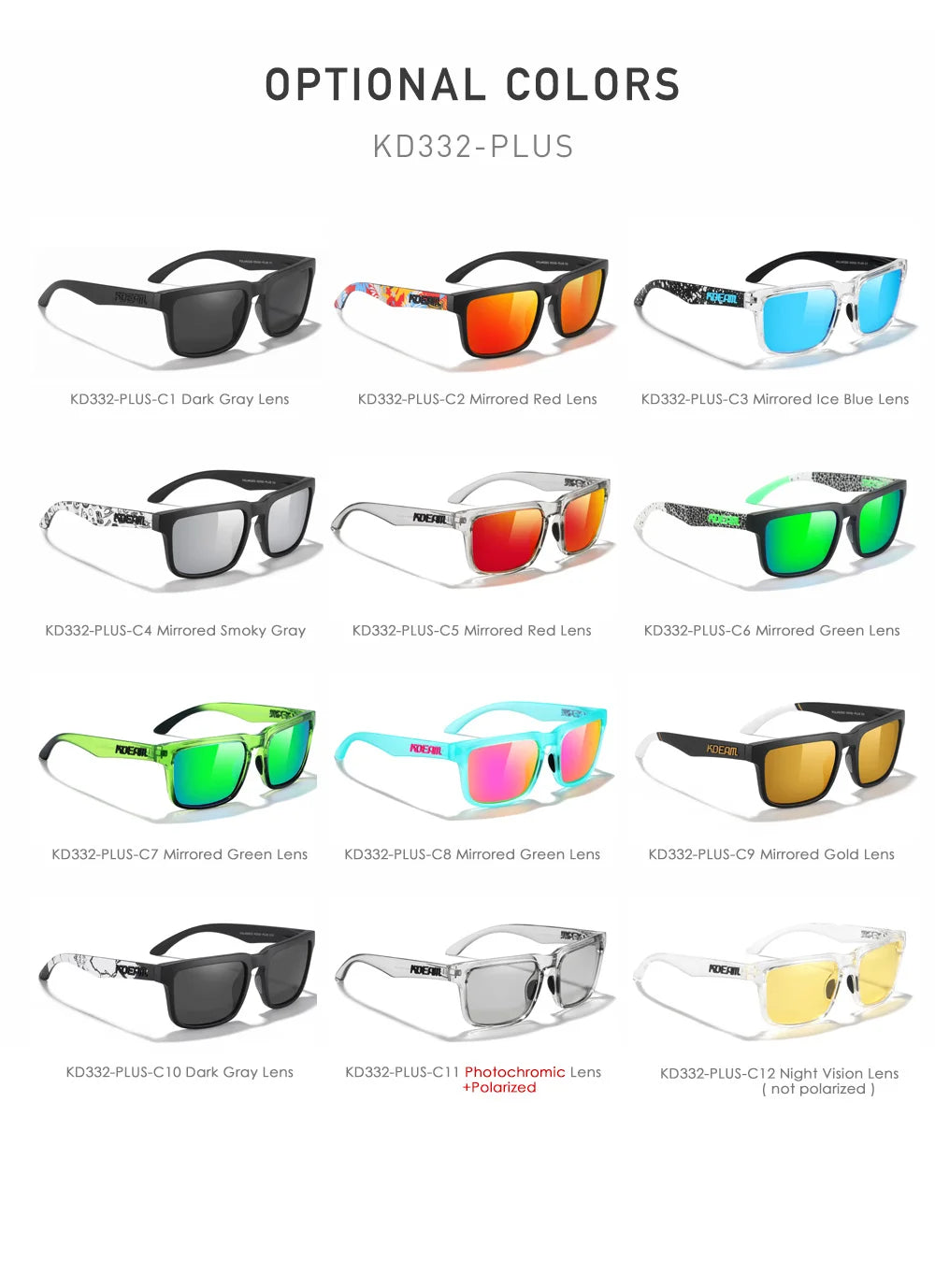 KDEAM Polarized Sunglasses
