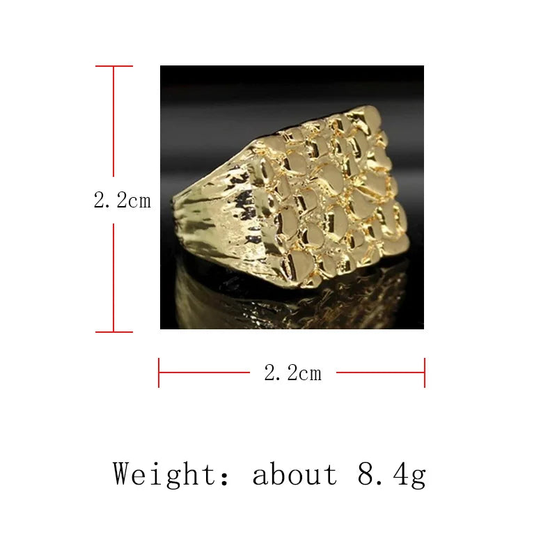14K Gold Plated Hollowed-out Ring