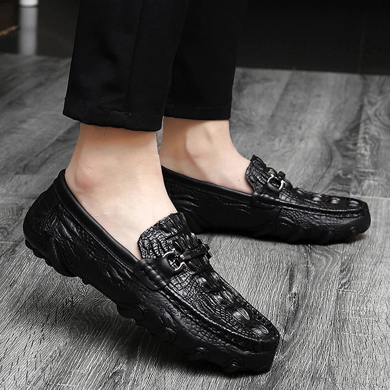 Leather Crocodile Shoes