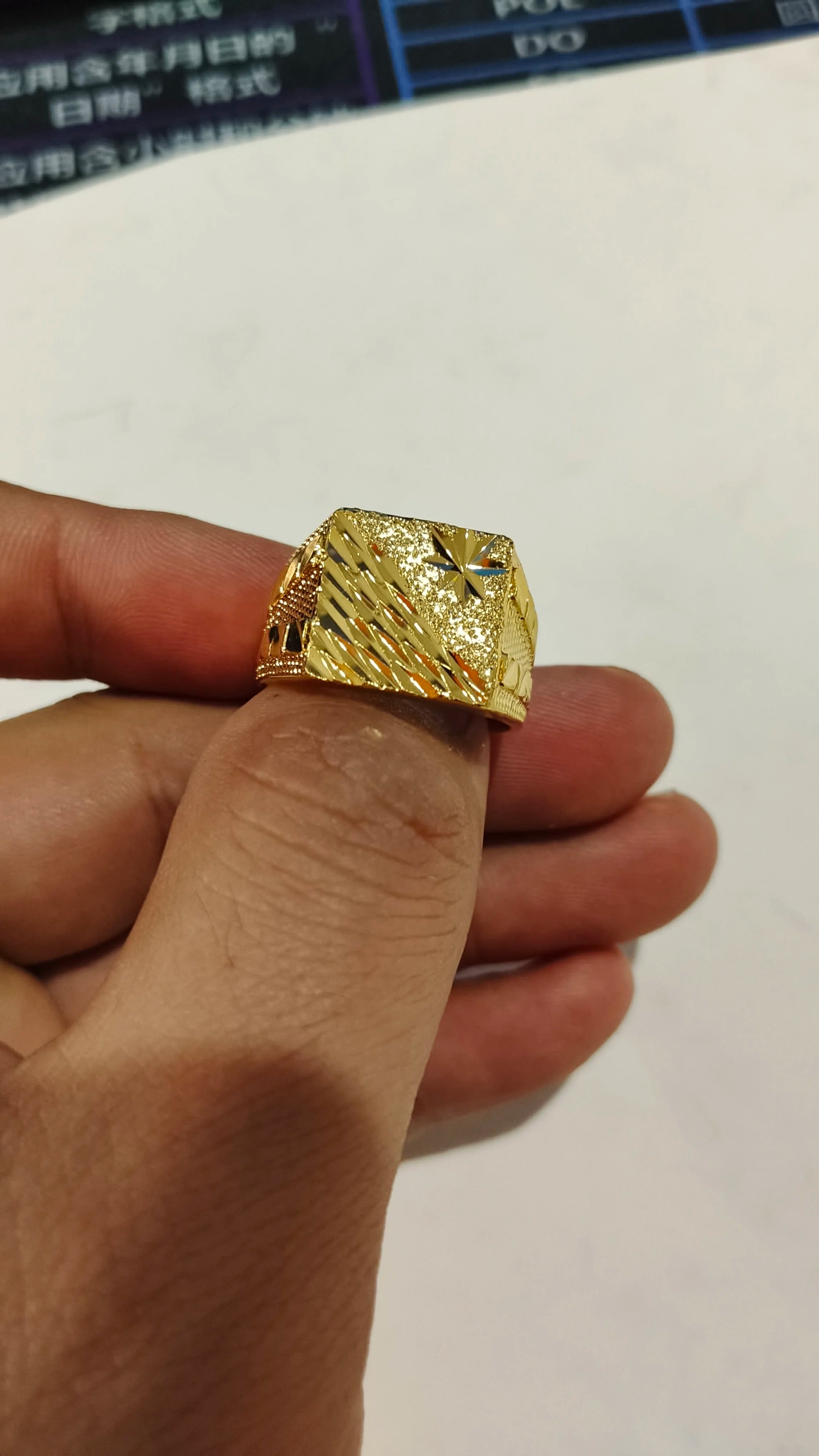 24k gold plating Dubai Middle Eastern Rings