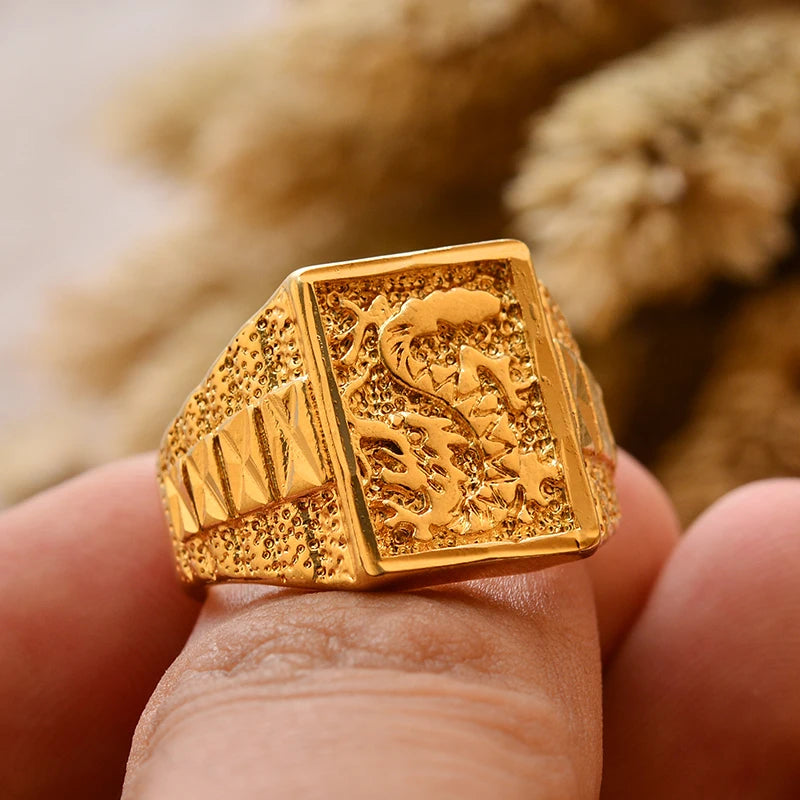 24k gold plating Dubai Middle Eastern Rings