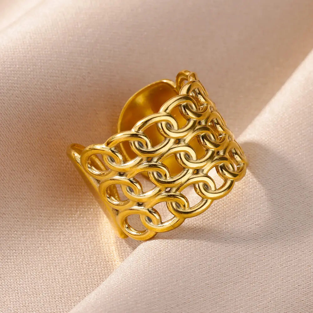 Gold Color Luxury Classic rings