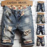 Retro Ripped Denim Shorts