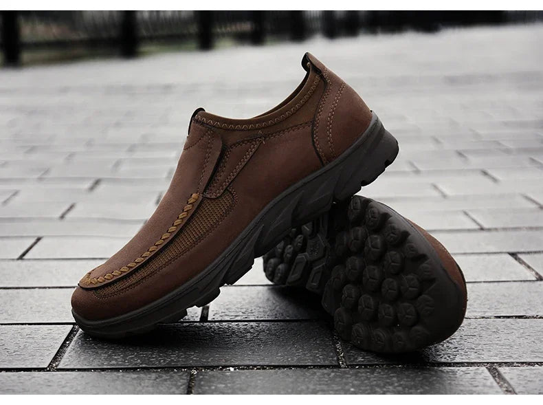 Handmade Retro Leisure Loafers Shoes