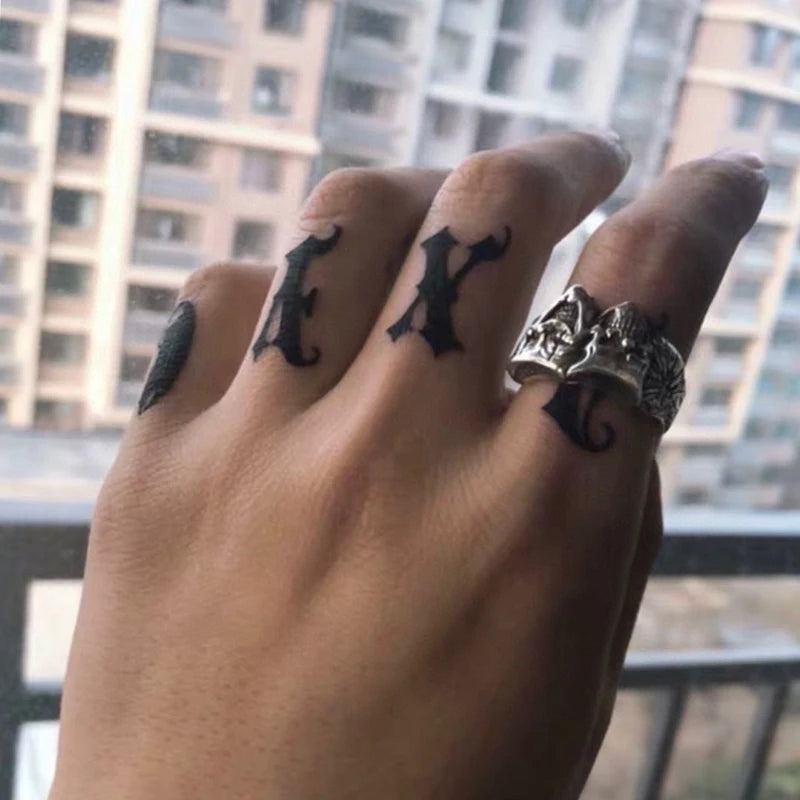 Retro Two Face Joker Ring