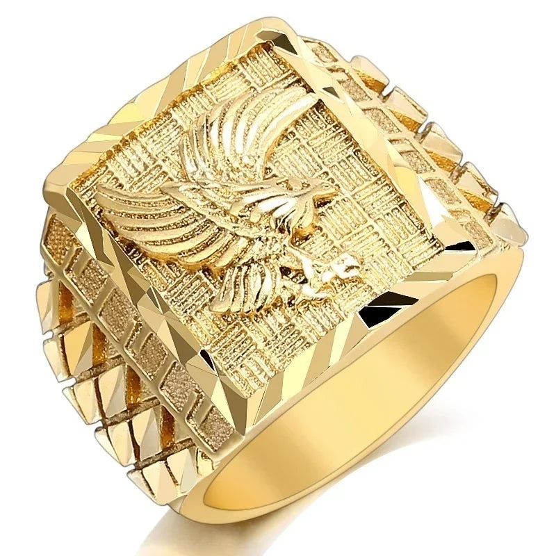 Punkboy Hip Hop Rock Style Gold Plated Ring