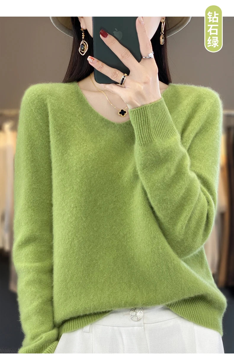 100% pure wool cashmere sweater