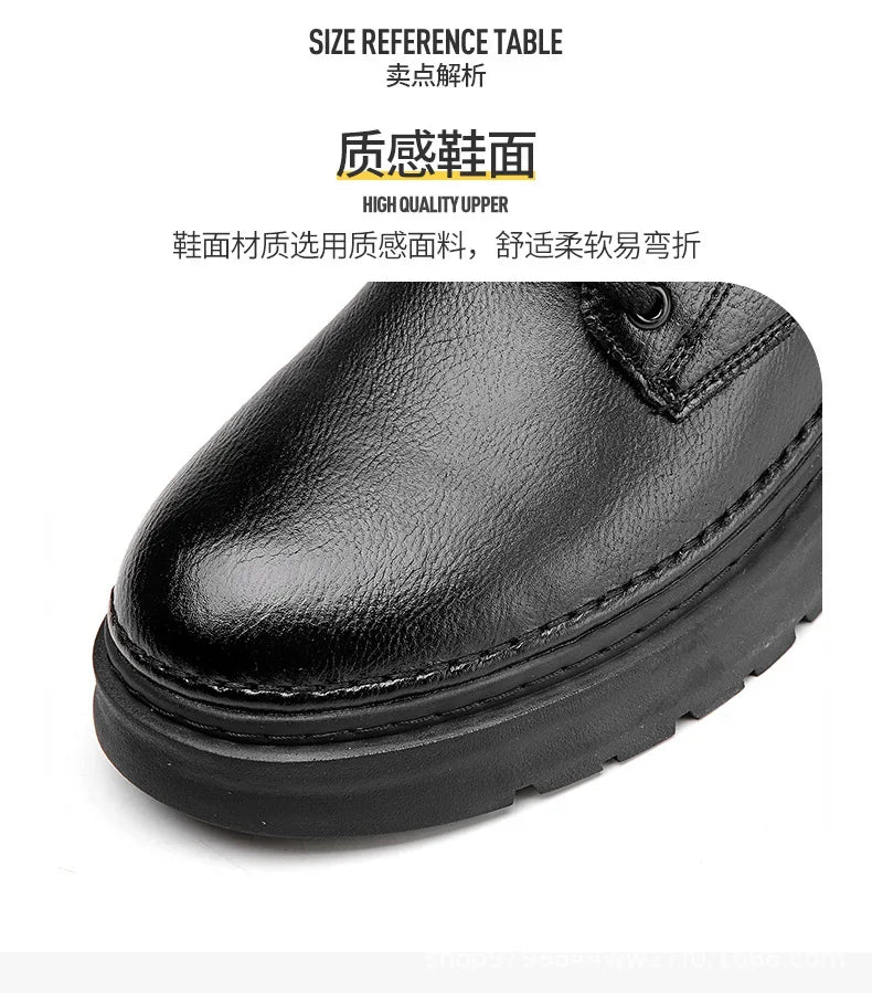 Ankle Boots Retro British High-top Boots