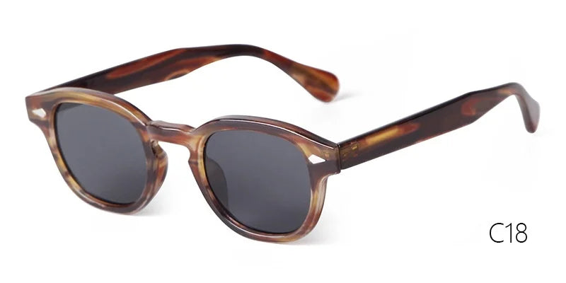 Vintage Fashion Shell Round Sunglasses