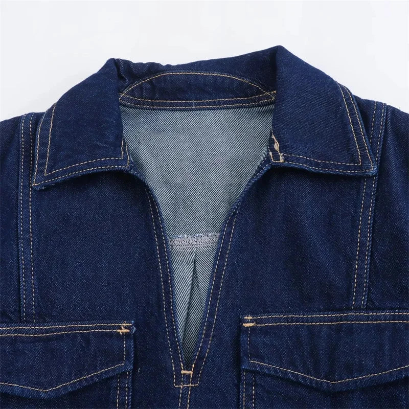 TRAF Blue Denim outfit