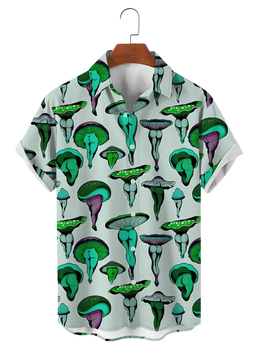 Hawaiian 3D Print Art Graphics Shirts