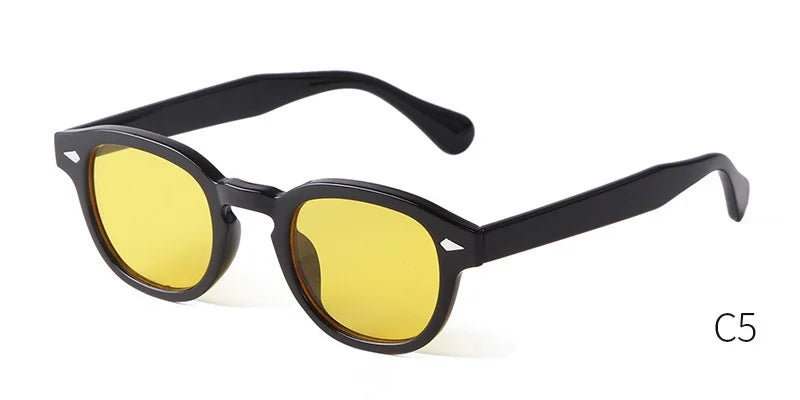 Vintage Fashion Shell Round Sunglasses