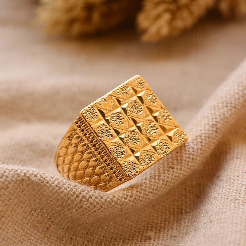 24k gold plating Dubai Middle Eastern Rings