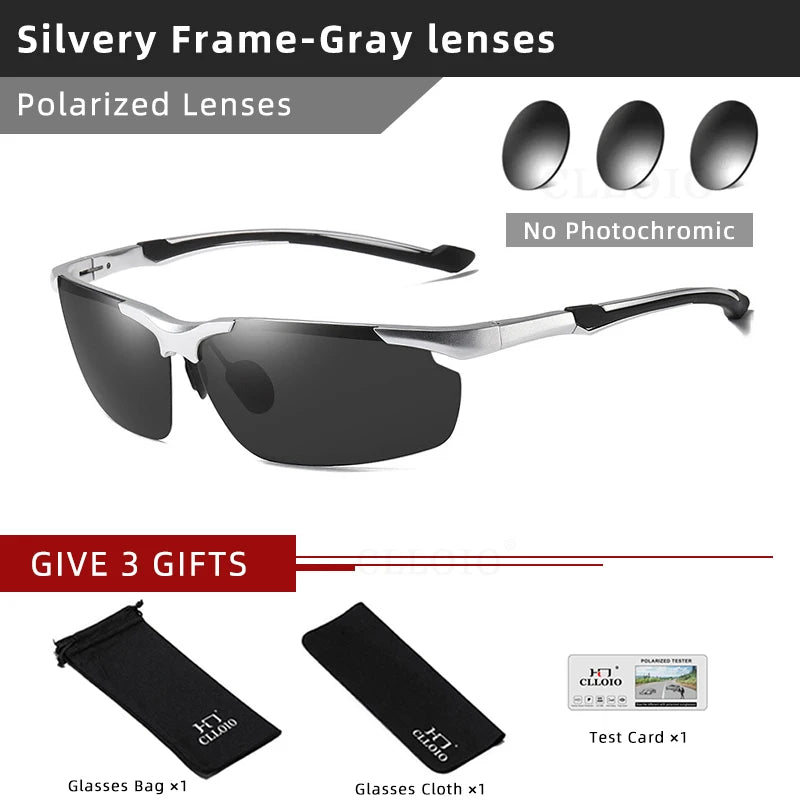 CLLOIO Aluminum Polarized Sunglasses