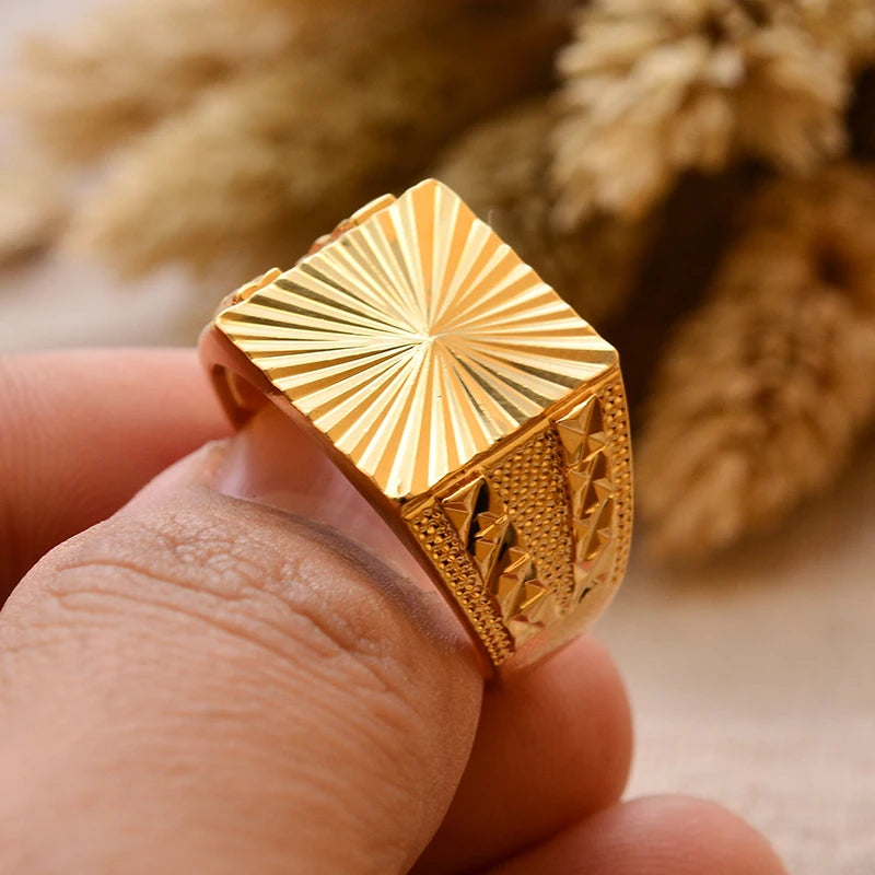 24k gold plating Dubai Middle Eastern Rings