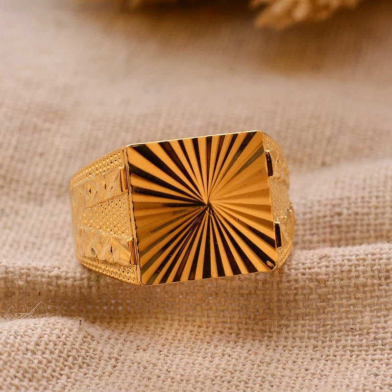 24k gold plating Dubai Middle Eastern Rings
