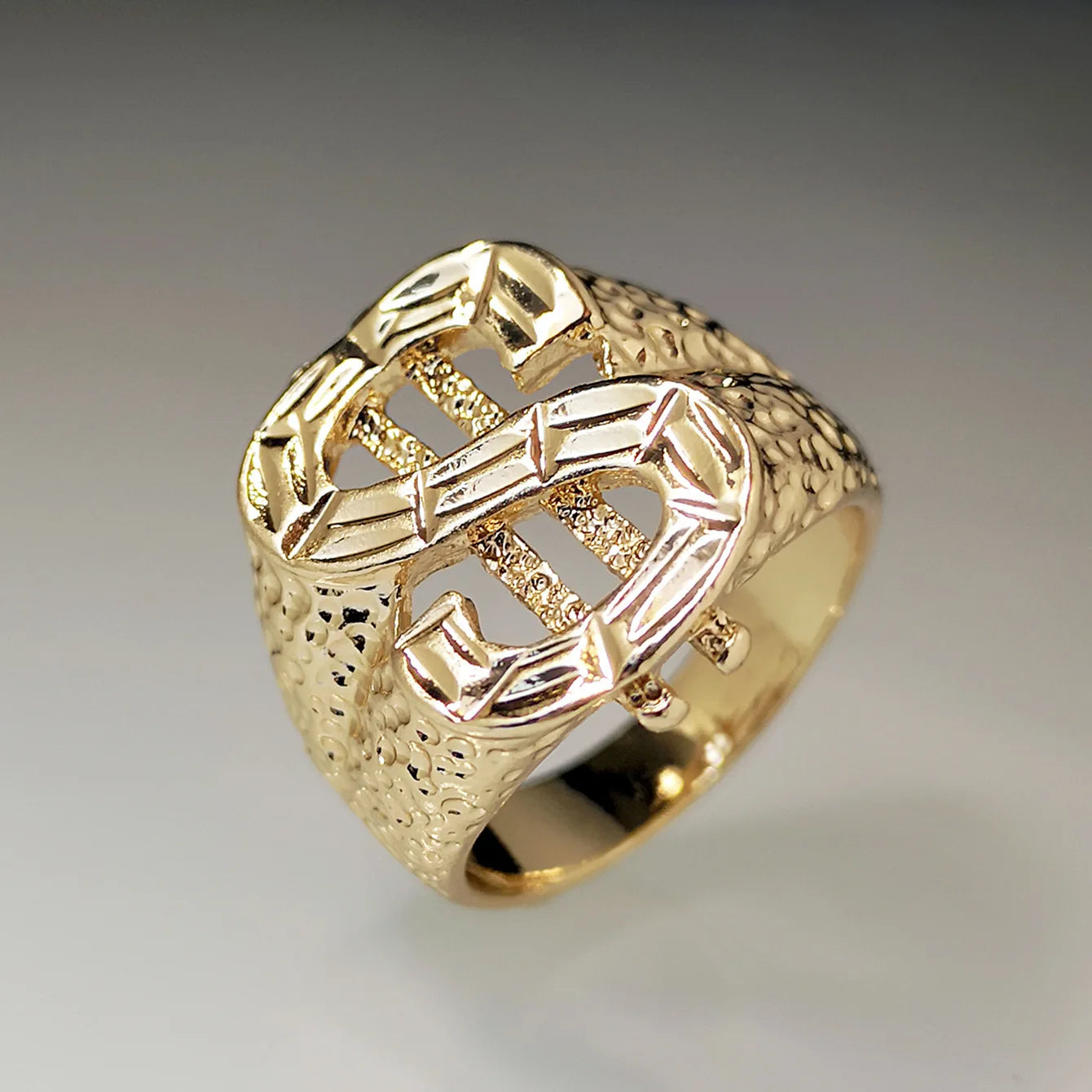 18k gold plated Us dollar Ring