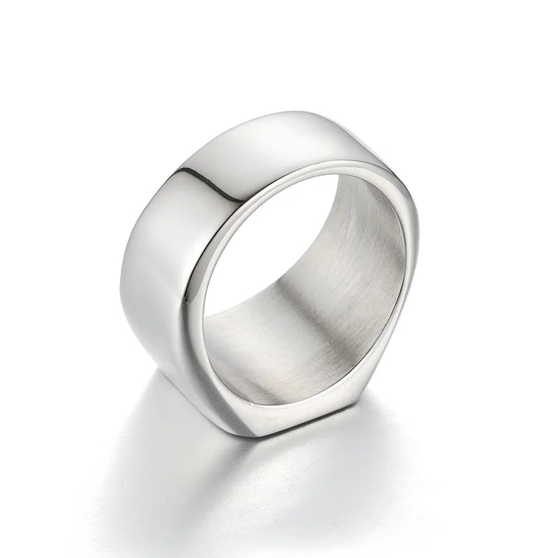 Metal Square Signet Rings