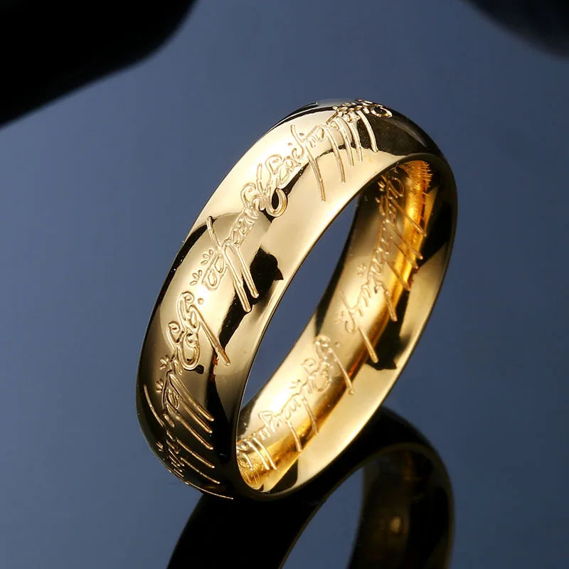 'RINGS OF POWER' 3D Carved Engraving Rings