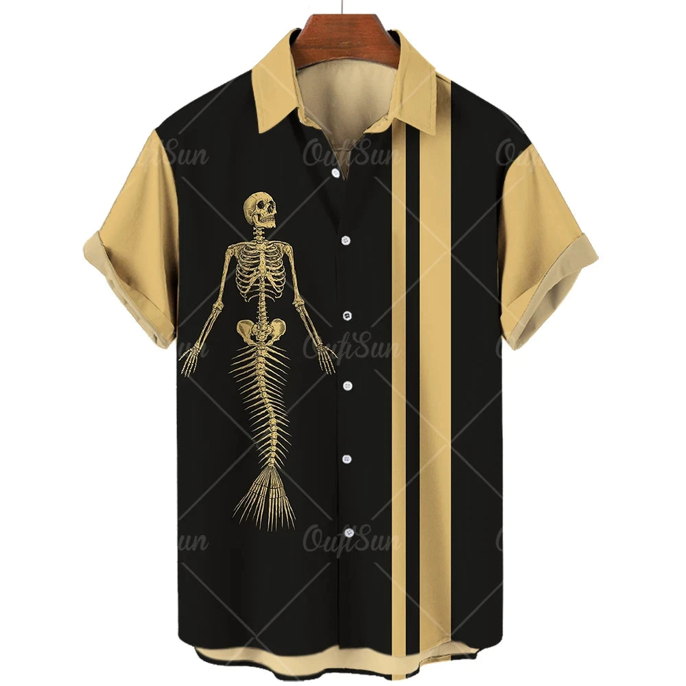Skull 3D Printed Shirt Various Designs