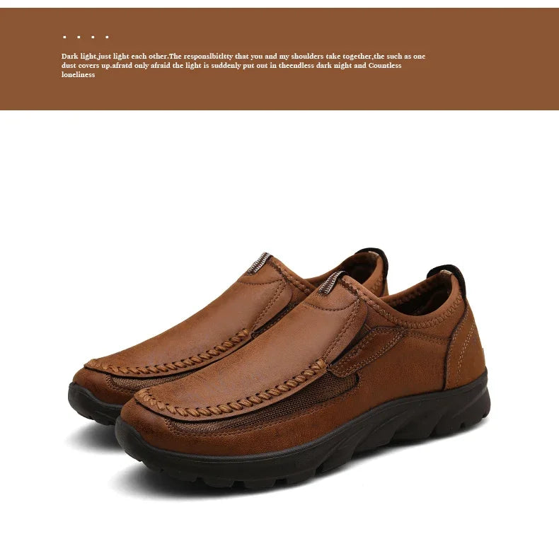 Handmade Retro Leisure Loafers Shoes