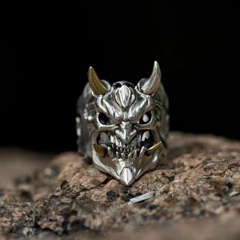 Retro Prajna Mask Ring