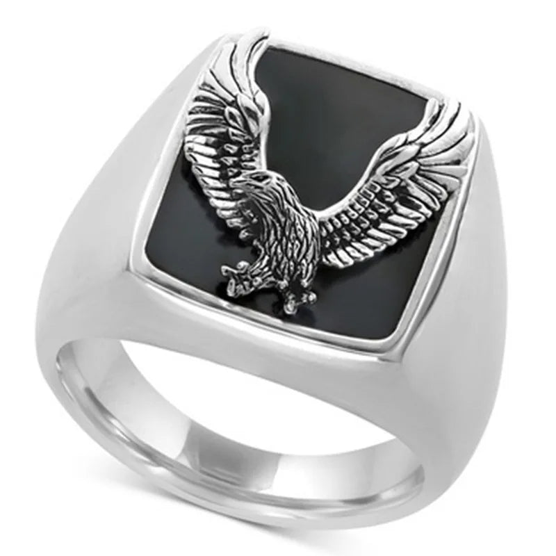 Eagle Enamel Rings