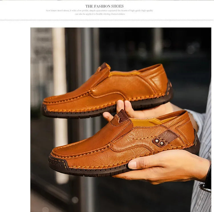 Loafers Breathable Slip on Italian  Shoes