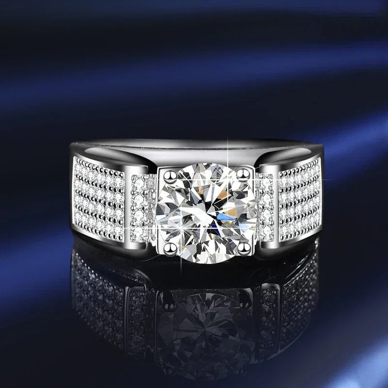 1ct D Color Moissanite Wedding Ring