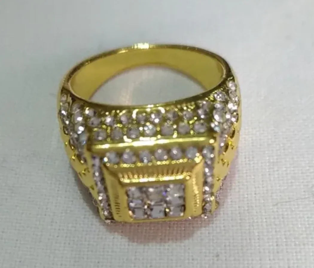 Zirconia Gold Plated Ring