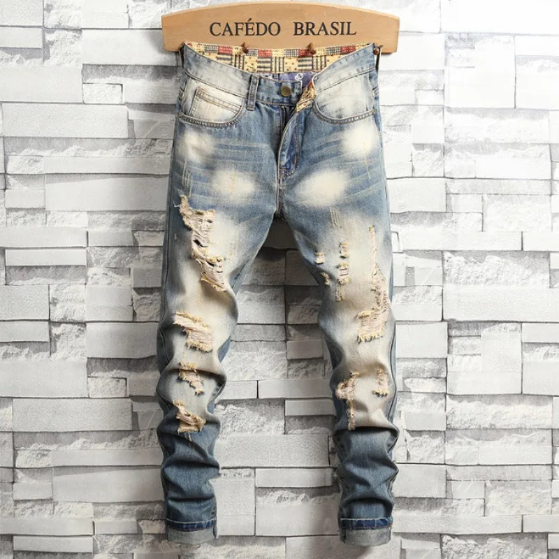 Distressed Ripped Jeans