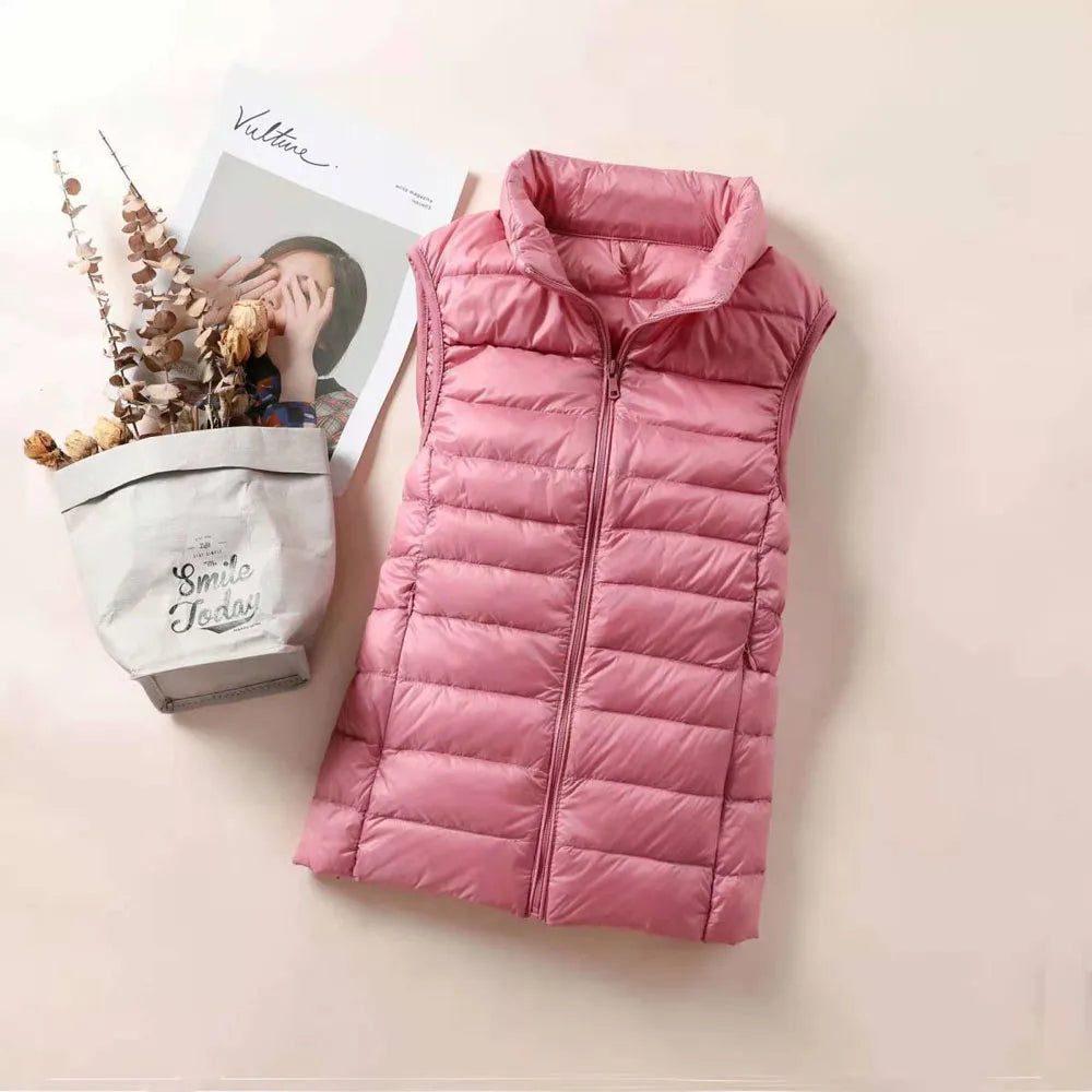 Ultra Light Down Vests Slim Sleeveless Jacket