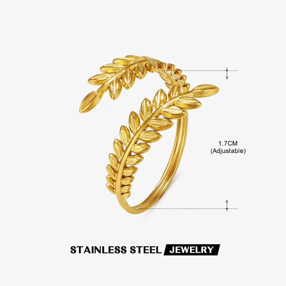Shell Rings for Women Adjustable Gold Color