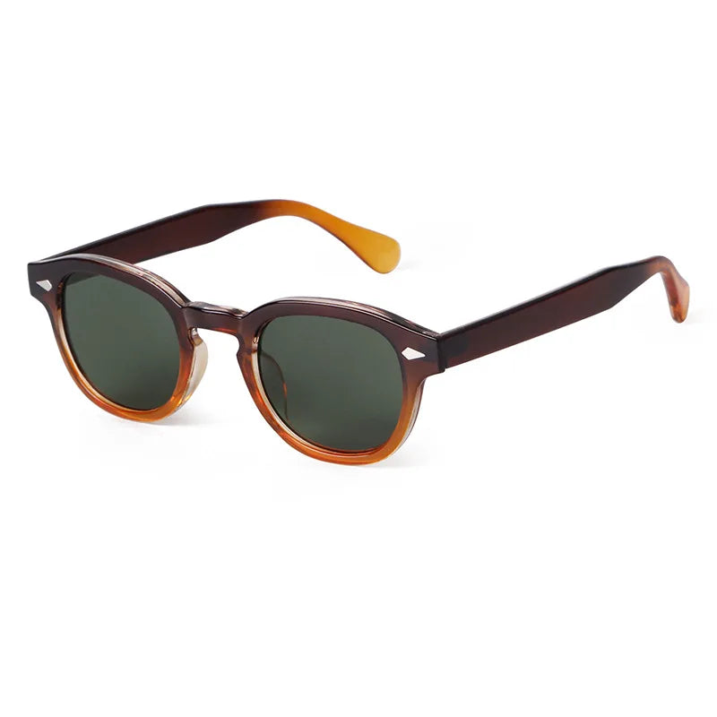 Vintage Fashion Shell Round Sunglasses