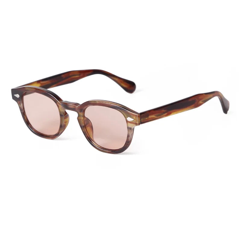 Vintage Fashion Shell Round Sunglasses