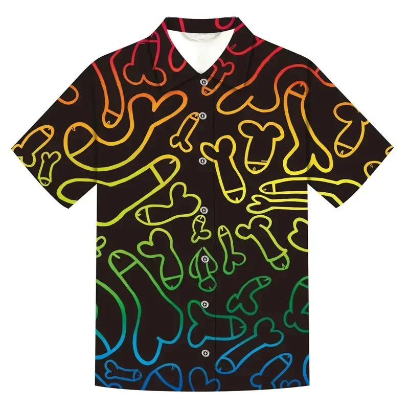 Summer Men's Shirts Beach Short Sleeve