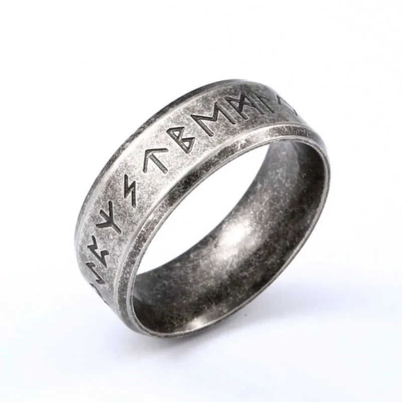 Nordic Retro Viking Rune Ring