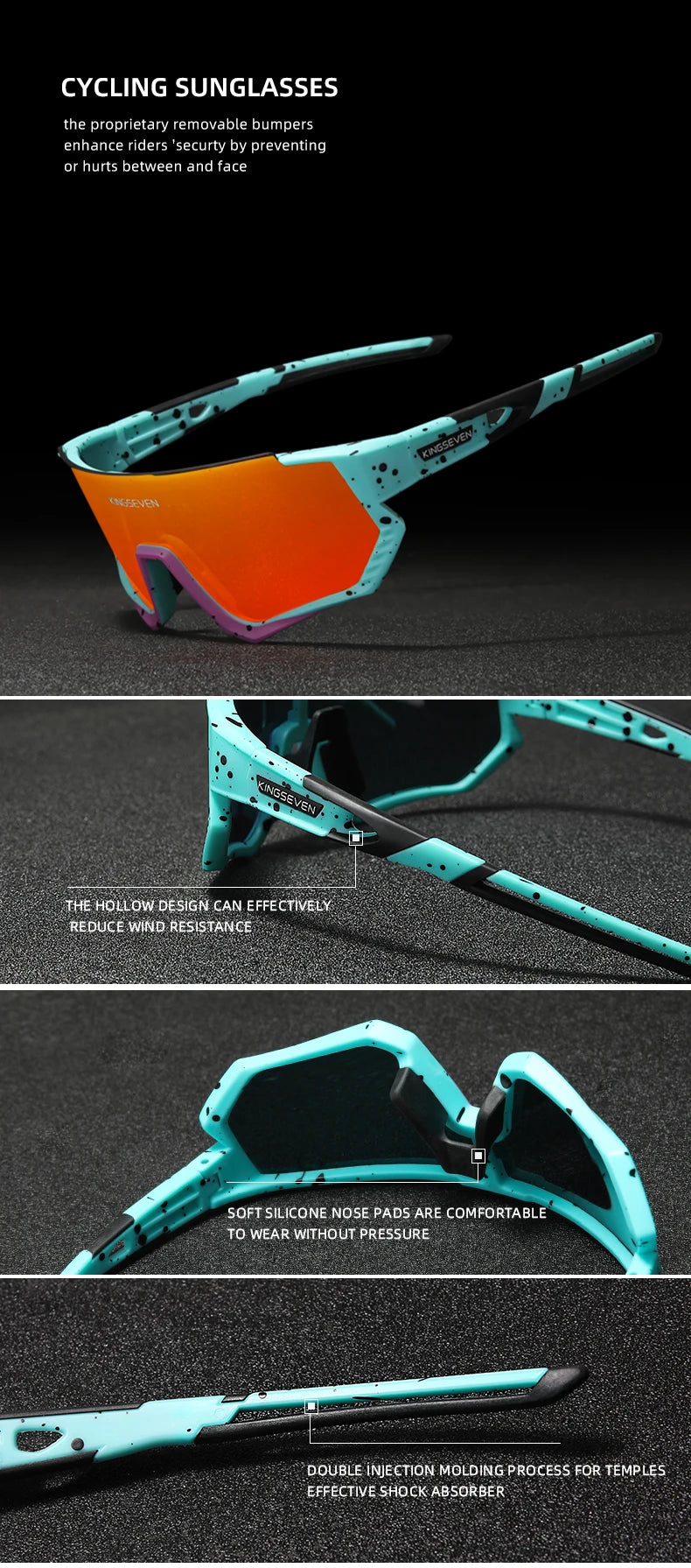 KINGSEVEN  Cycling Sunglasses