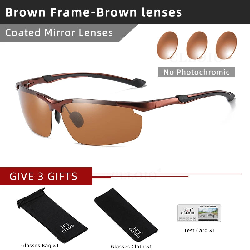 CLLOIO Aluminum Polarized Sunglasses